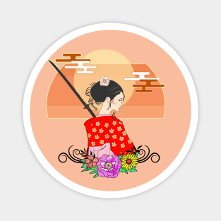 Samurai Girl Onna Musha Magnet